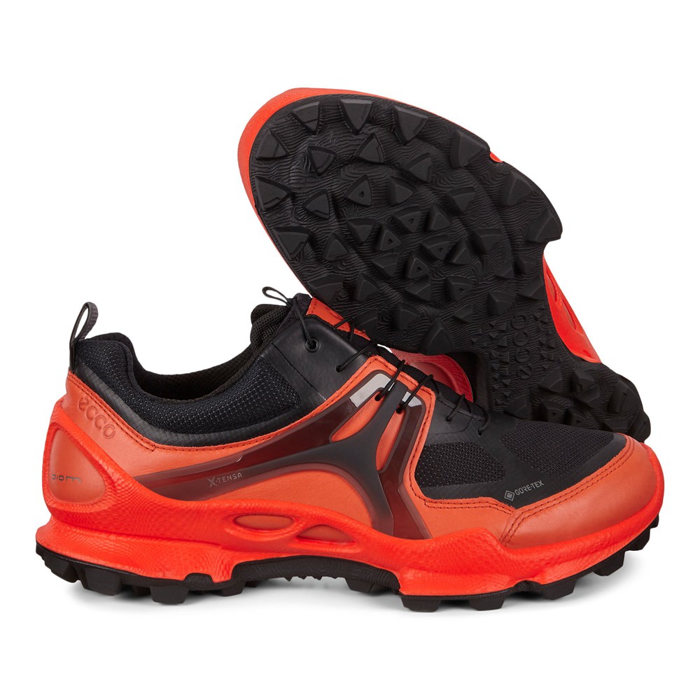 Mens Sneakers - ECCO Biom C-Trail Low Gtx - Red/Black - 8039ORGSN